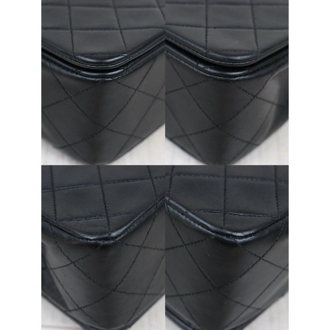 Good ( Rank AB)｜ CHANEL Matrasse Lamb Skin Chain Bag Black Made in 1989-1991 Year｜25020618