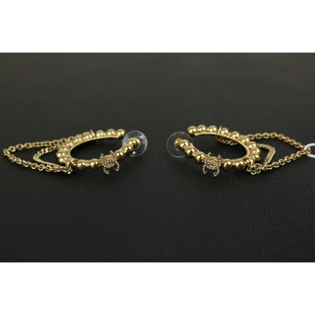 Very Good ( Rank A)｜CHANEL COCO Mark Diamond Pearl Earrings ｜F25012303