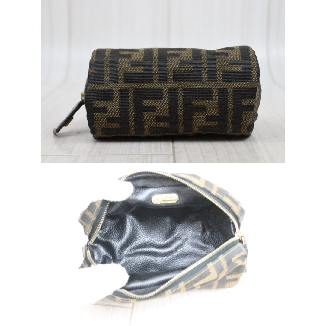Good ( Rank AB)｜ FENDI  Zucca Mamma Cosmetic Pouch ｜25090107