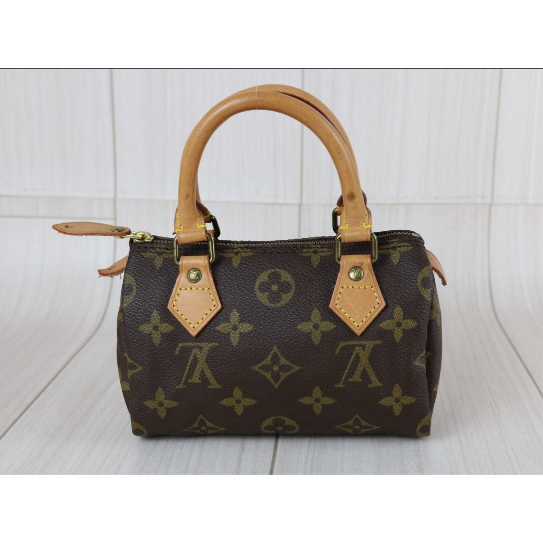 Include Entrupy Certificate of Authenticity｜Good ( Rank AB) ｜ Louis Vuitton Monogram Mini Speedy Hand Bag ｜S26073116