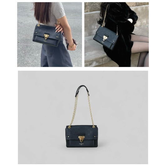 Very Good ( Rank A) ｜ LV Monogram Vavin  Leather Shoulder Bag Black IC Chips Model ｜S25060312