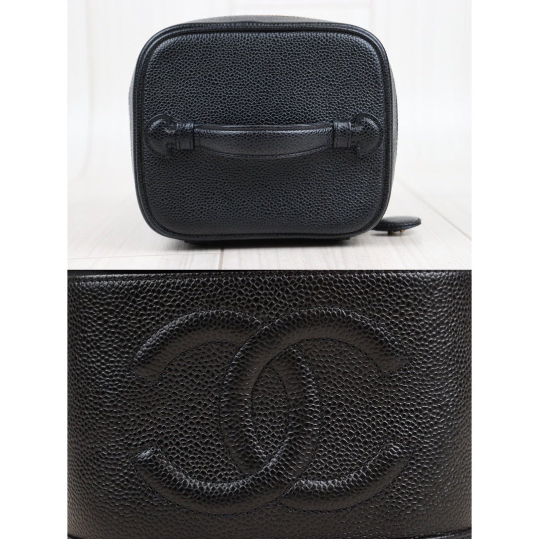 Rank A ｜ CHANEL Caviar Skin Vanity Handbag ｜23111510