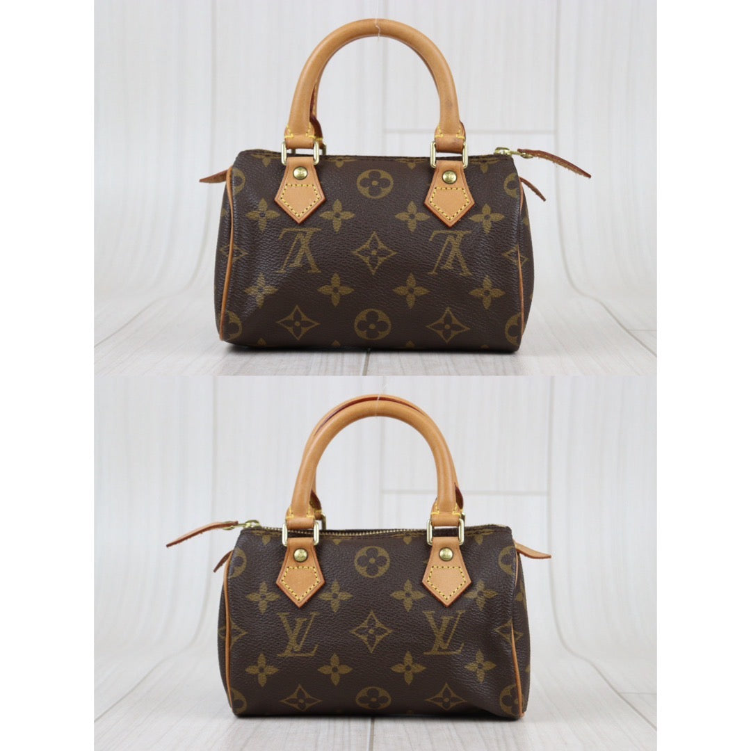 Rank A ｜ LV Monogram Mini Speedy Handbag With Shoulder Strap｜23121604