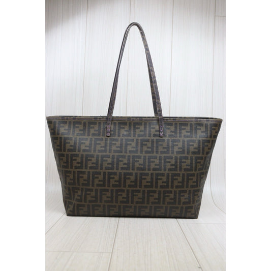 Include Entrupy Certificate of Authenticity｜Good ( Rank AB)｜ FENDI Zucca Mamma  Baguette Tote Bag｜26082108