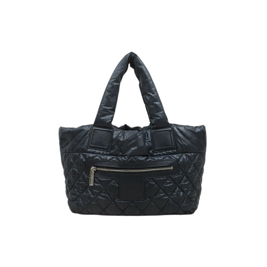 Good ( Rank AB)｜ CHANEL COCOON Down Tote Hand Bag  Black Made in 2011Year ｜25112806