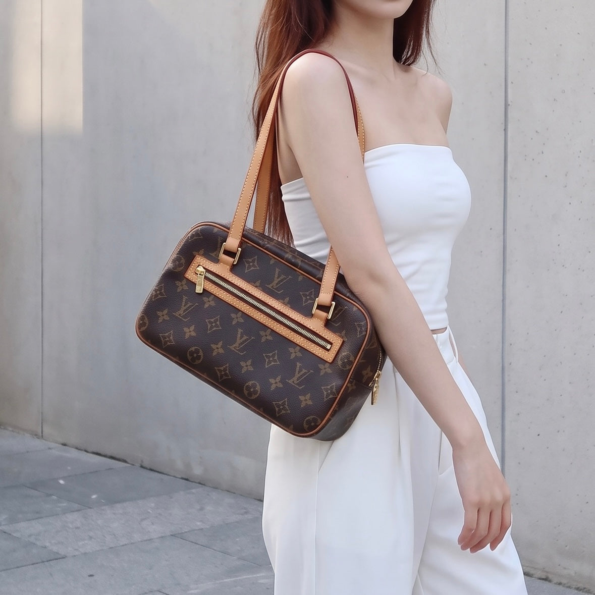 Include Entrupy Certificate of Authenticity｜Good ( Rank AB)｜LV Monogram Cite MM  Shoulder Bag｜26092406