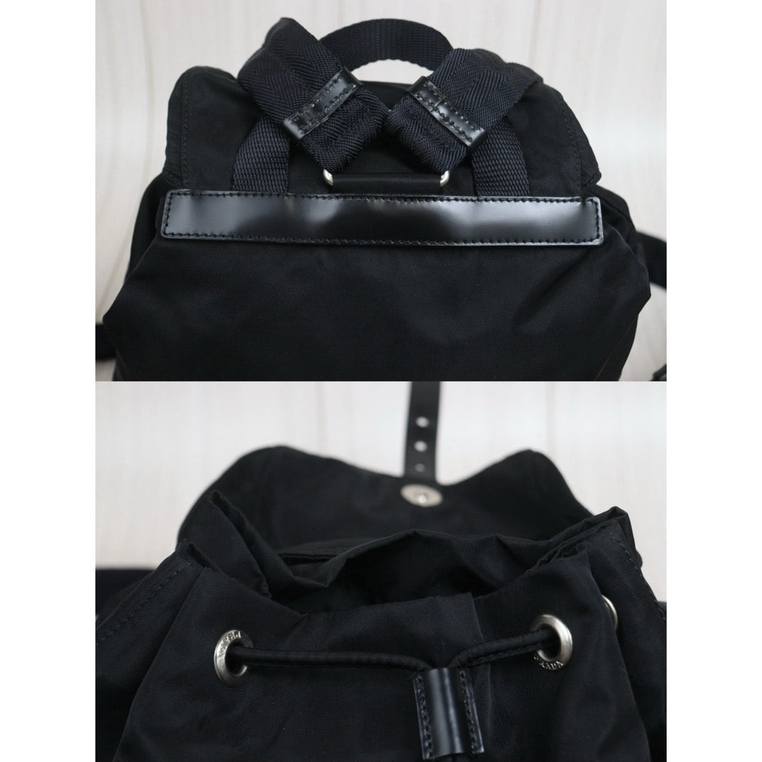 Include Entrupy Certificate of Authenticity｜Very Good ( Rank A)｜ PRADA Re-Nylon Black Backpack Small ｜26081809