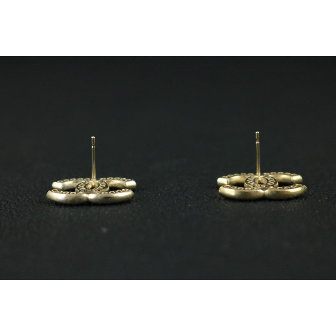 Include Authentic Detective Certificate of Authenticity｜Very Good ( Rank A) ｜CHANEL A14K COCO Mark Rhinestone Earrings Made In 2014Year｜S26040810