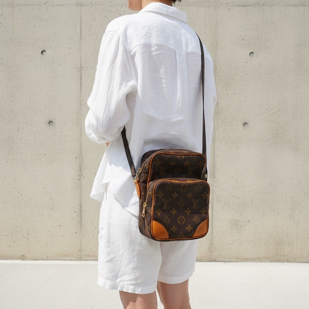 Include Entrupy Certificate of Authenticity｜Good ( Rank AB)｜ Louis Vuitton Monogram Amazon Shoulder Bag｜26042809