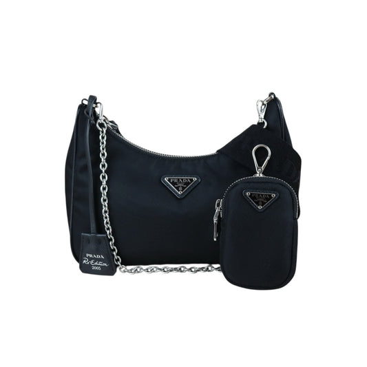 Include Entrupy Certificate of Authenticity｜Very Good ( Rank A)｜ PRADA Re-Edition 2005 Re-Nylon Hobo ｜Z26091605