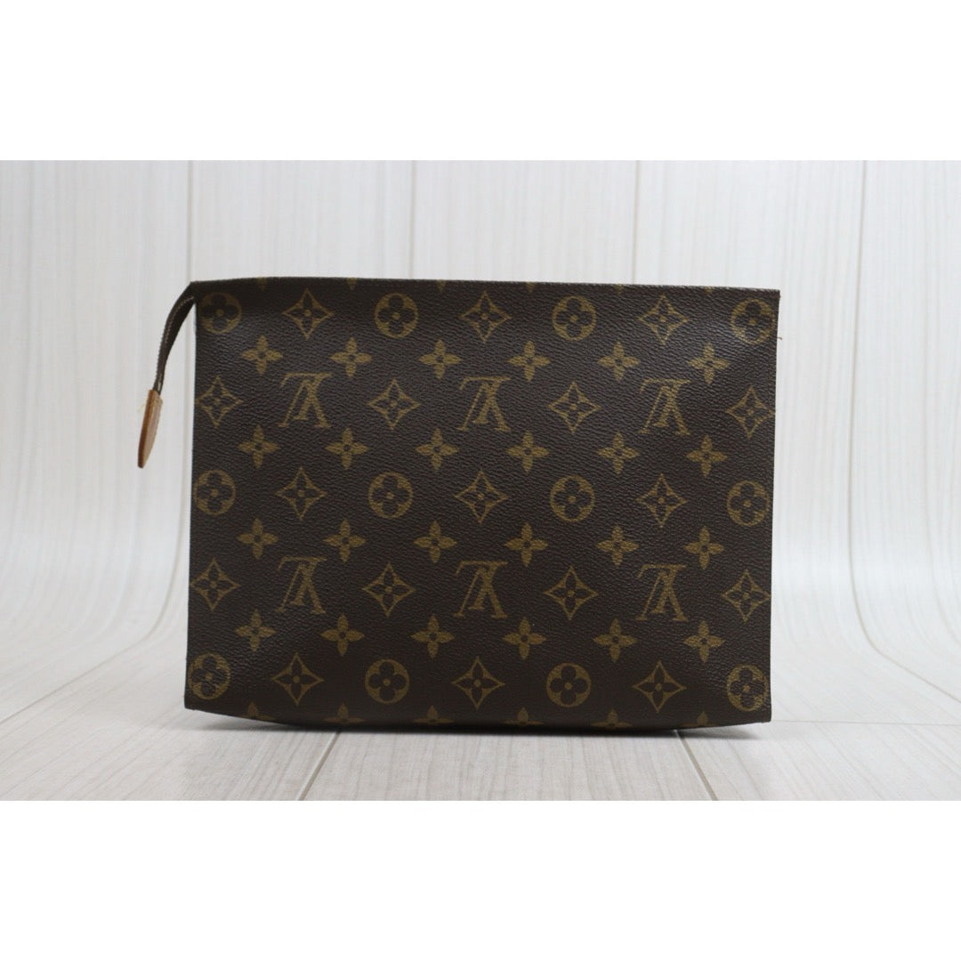 Include Entrupy Certificate of Authenticity｜Good ( Rank AB)｜ LV Monogram Pochette Toilette 26｜26081801