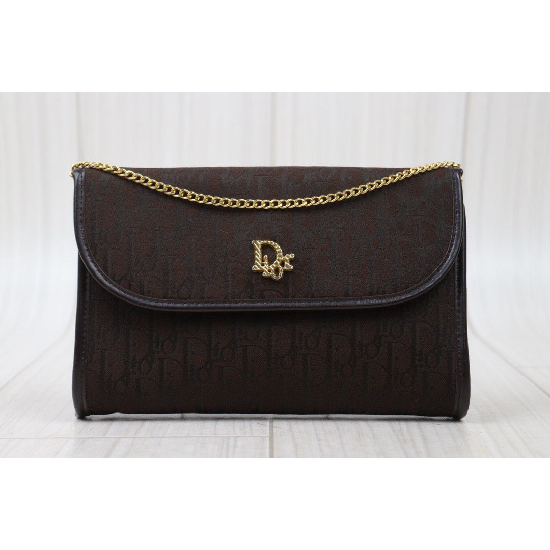 Rank A ｜ Dior Vintage Shoulder Bag Brown｜24061314