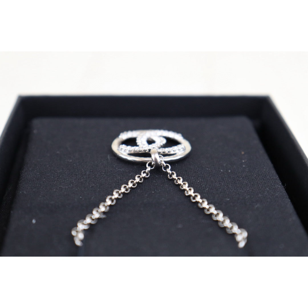 Very Good ( Rank A)｜ CHANEL Coco Mark Rhinestone Chocker Necklace｜H25011308