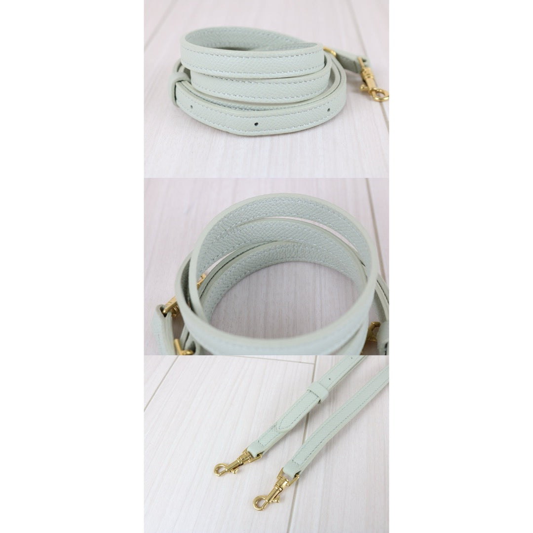 Very Good ( Rank A)｜CELINE  Calf Leather Belt Nano Handbag Shoulder Bag Sage Green｜X25091404