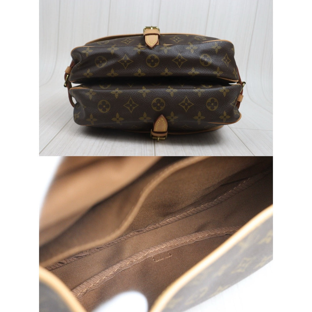 Include Entrupy Certificate of Authenticity｜Good ( Rank AB) ｜ Louis Vuitton Monogram Saumur 30 Shoulder Bag｜26090401