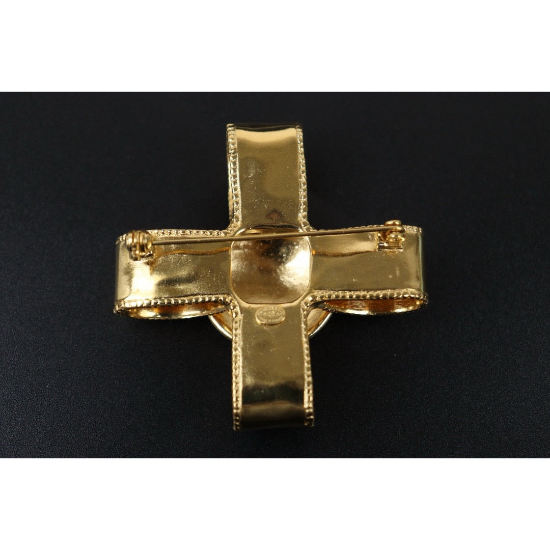 Very Good ( Rank A)｜ CHANEL Bow tie  Gold Brooch ｜S24112501