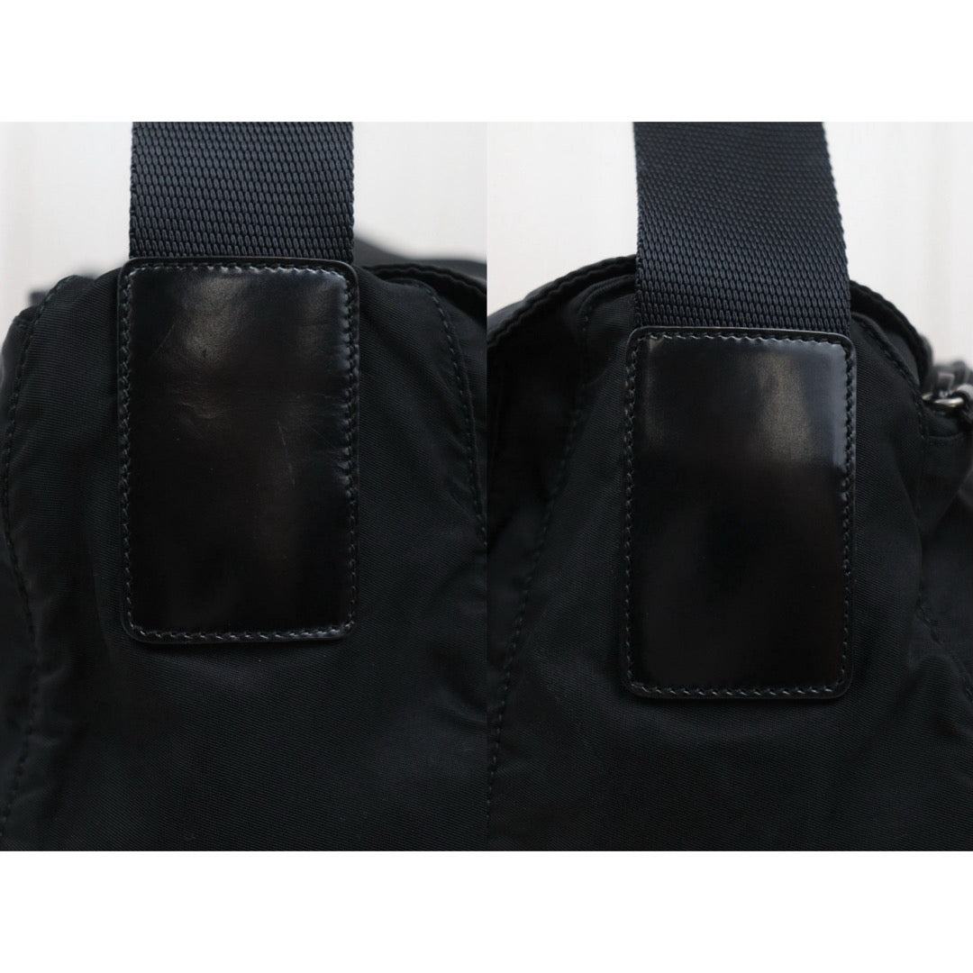 Good ( Rank AB) ｜Prada  Nylon ShoulderBag GM Black Silver Hardware｜25090807