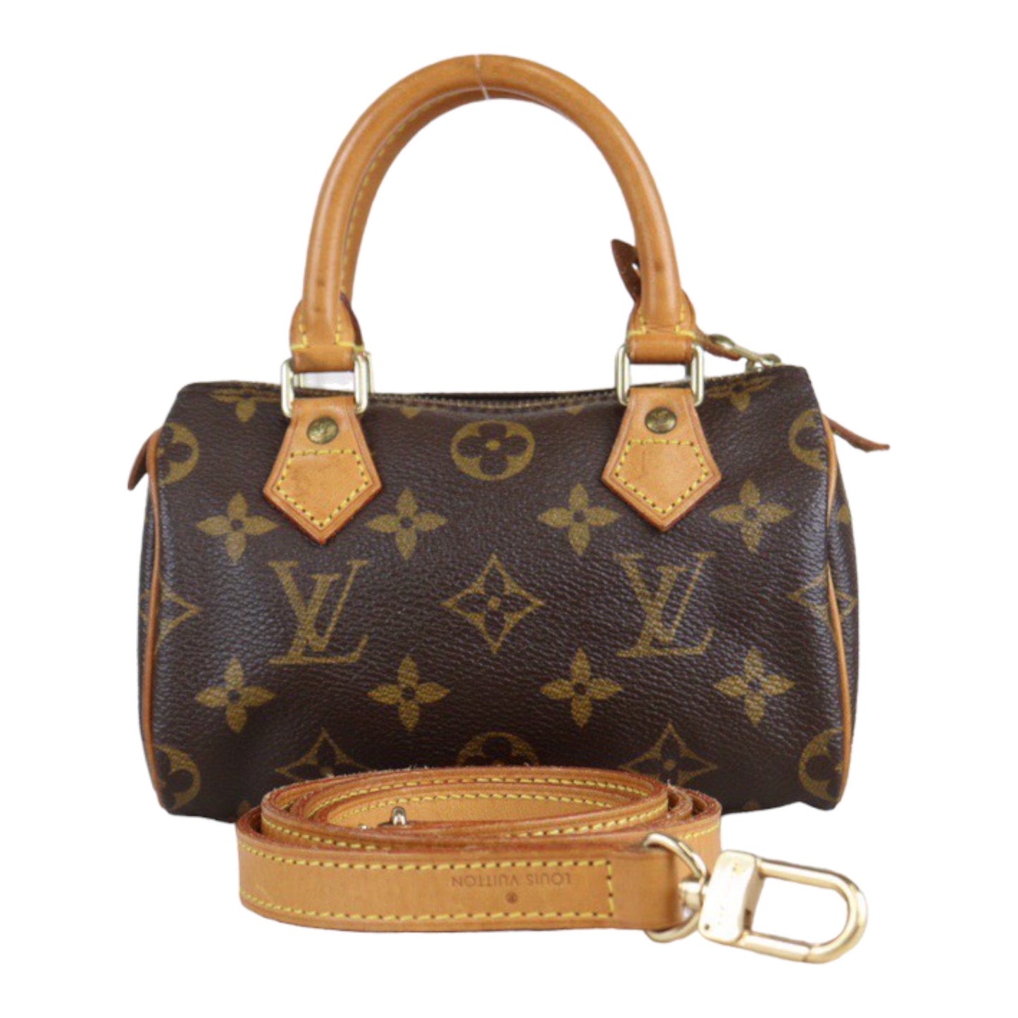 Rank AB ｜ LV Monogram Mini Speedy Handbag ShoulderBag With Shoulderstrap｜23101407