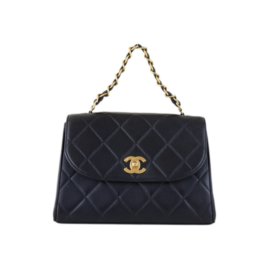 Fair ( Rank B) ｜ CHANEL  Lamb Skin Double Chain Kelly Shoulder Bag   Made in 1994-1996 Year｜Y25011003