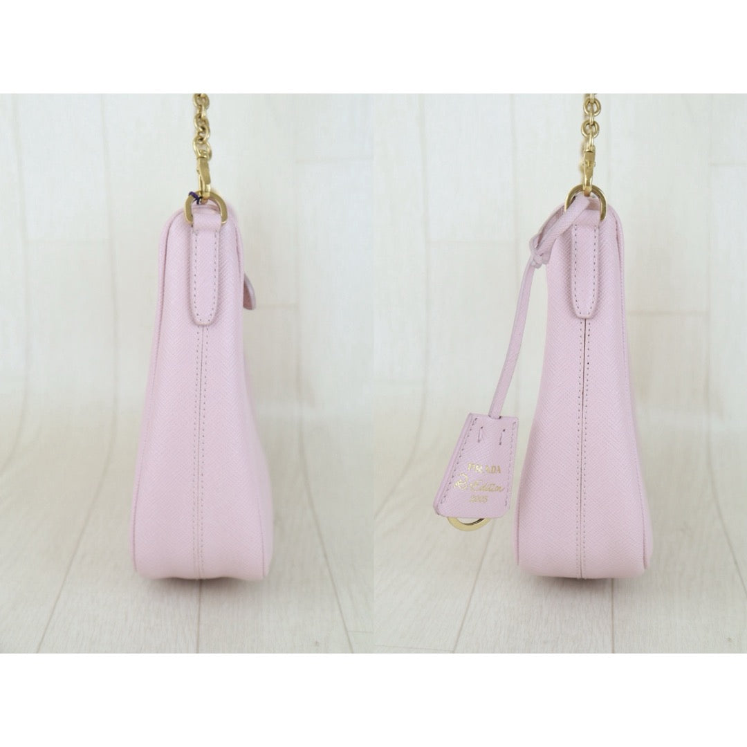 Excellent（Rank SA）｜ PRADA Saffiano Re-Edition  Baby Pink Shoulder Bag ｜S26012714