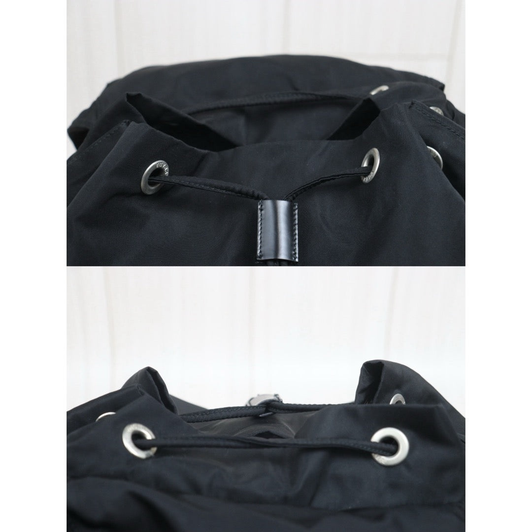 Include Entrupy Certificate of Authenticity｜Very Good ( Rank A) ｜Prada  Nylon Black Backpack Medium｜26070201