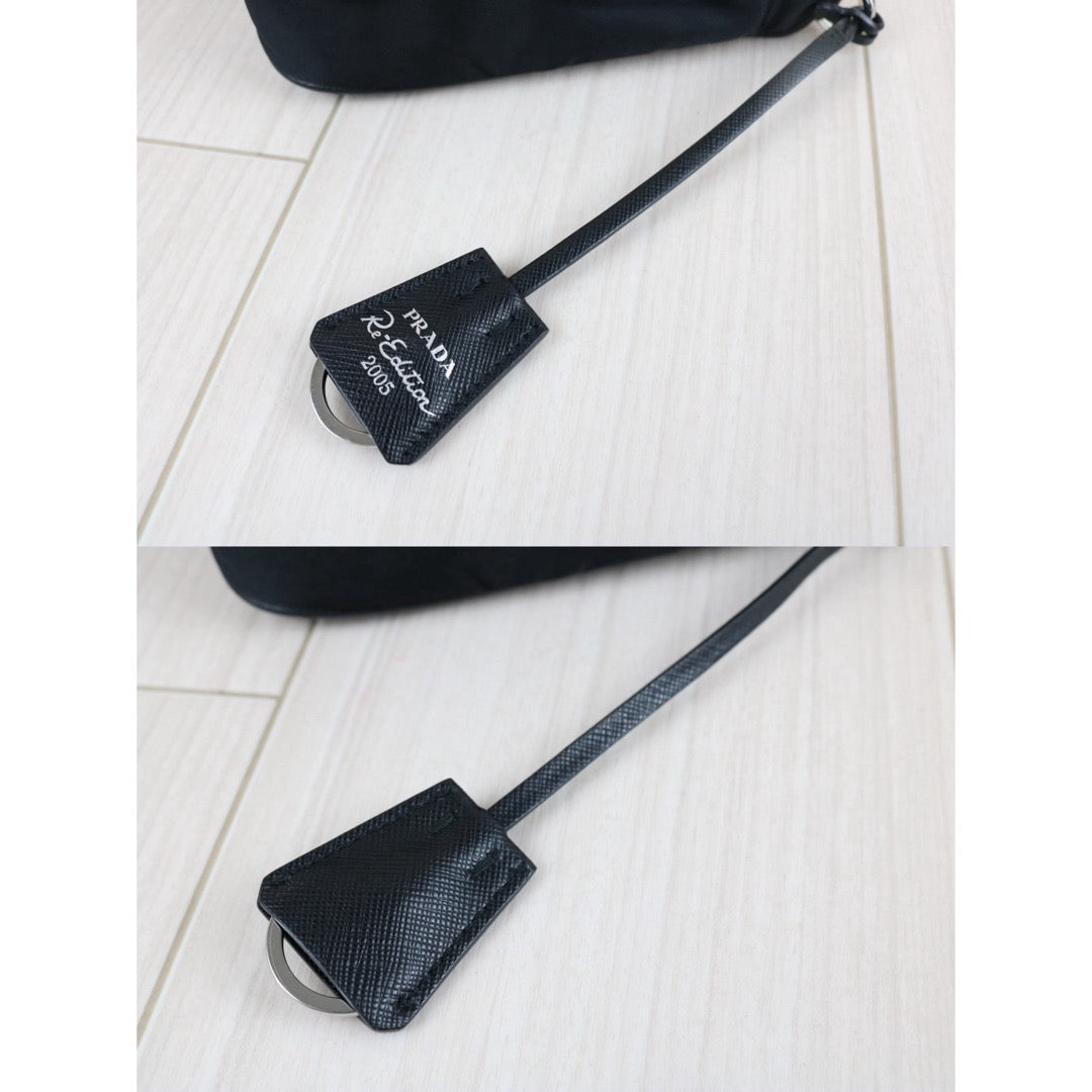 Include Entrupy Certificate of Authenticity｜Very Good ( Rank A)｜ PRADA Re-Edition 2005 Re-Nylon Hobo ｜S26062903
