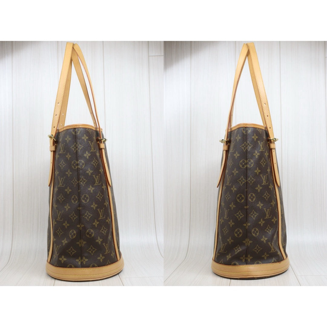 Include Entrupy Certificate of Authenticity｜Good ( Rank AB)｜LV Monogram Bucket GM Tote Bag｜26093001