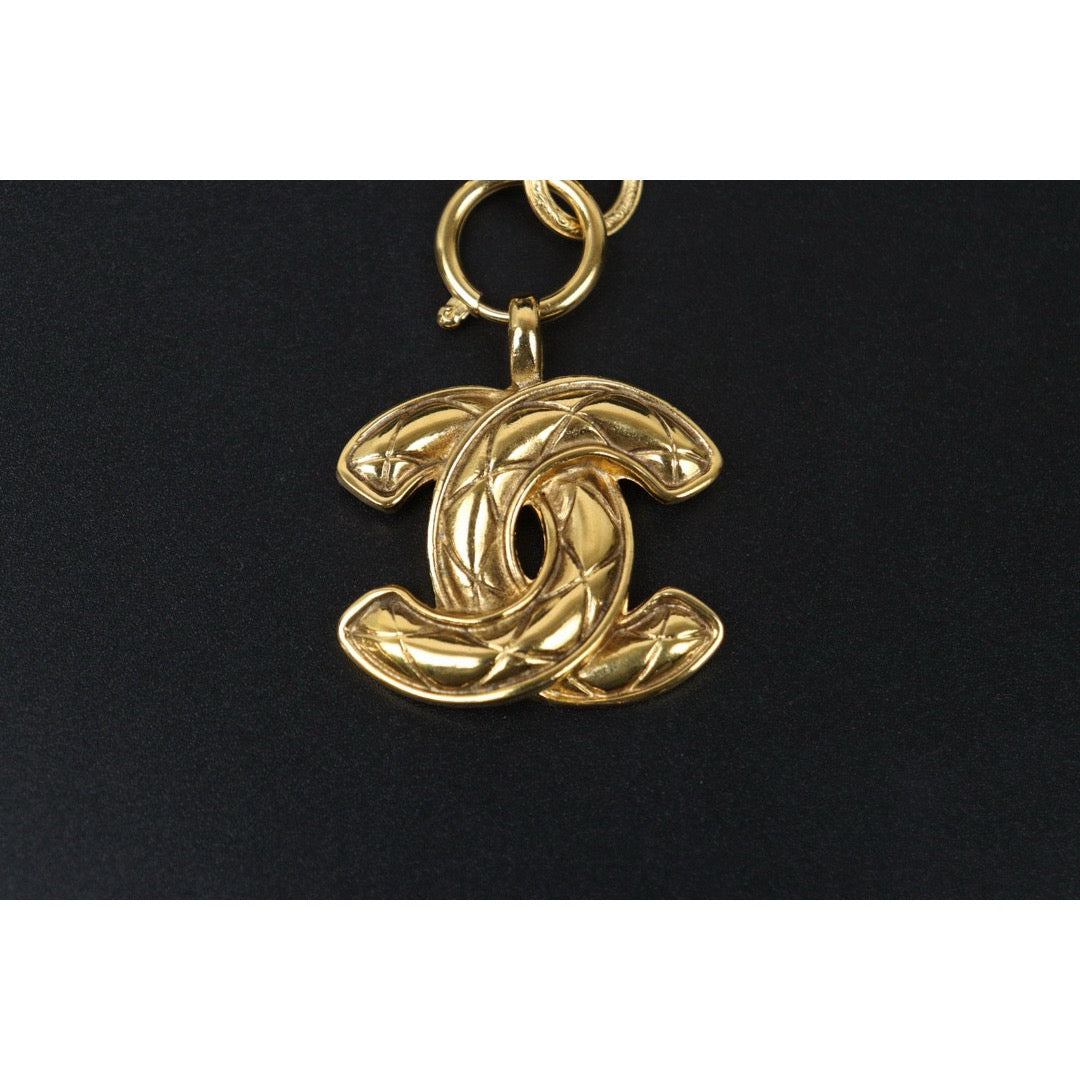 Very Good ( Rank A) ｜  CHANEL Vintage Coco Mark Gold Necklace ｜24112105