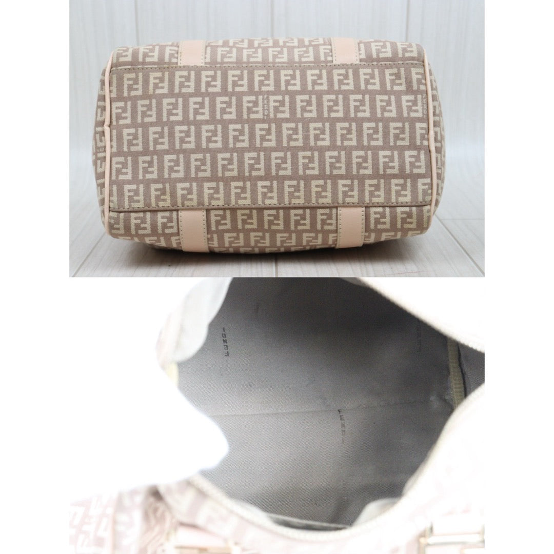 Good ( Rank AB)｜ FENDI Mamma Baguette Boston25 Hand Bag Pink｜25091102