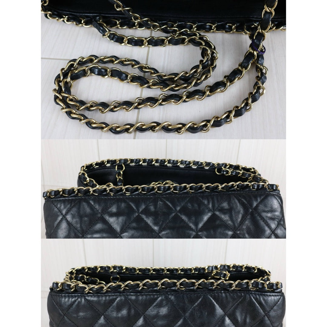 Good ( Rank AB) ｜ CHANEL  Coco Mark Calf Leather Matrasse Chain ToteBag  Made In 2012～2013Year ｜S26030814