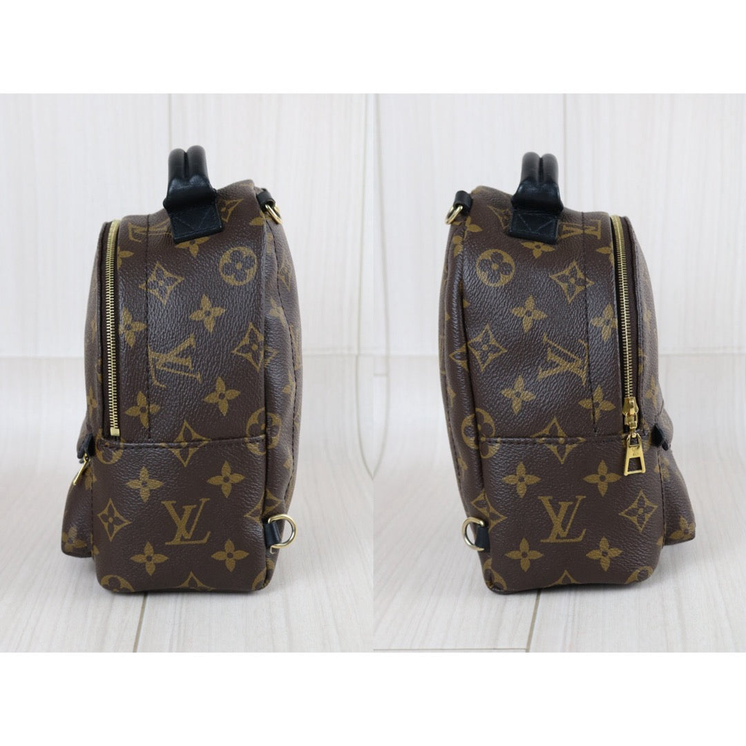 Include Entrupy Certificate of Authenticity｜Very Good ( Rank A)｜  Louis Vuitton Monogram Coated Canvas Mini Palm Springs Backpack｜S26072607