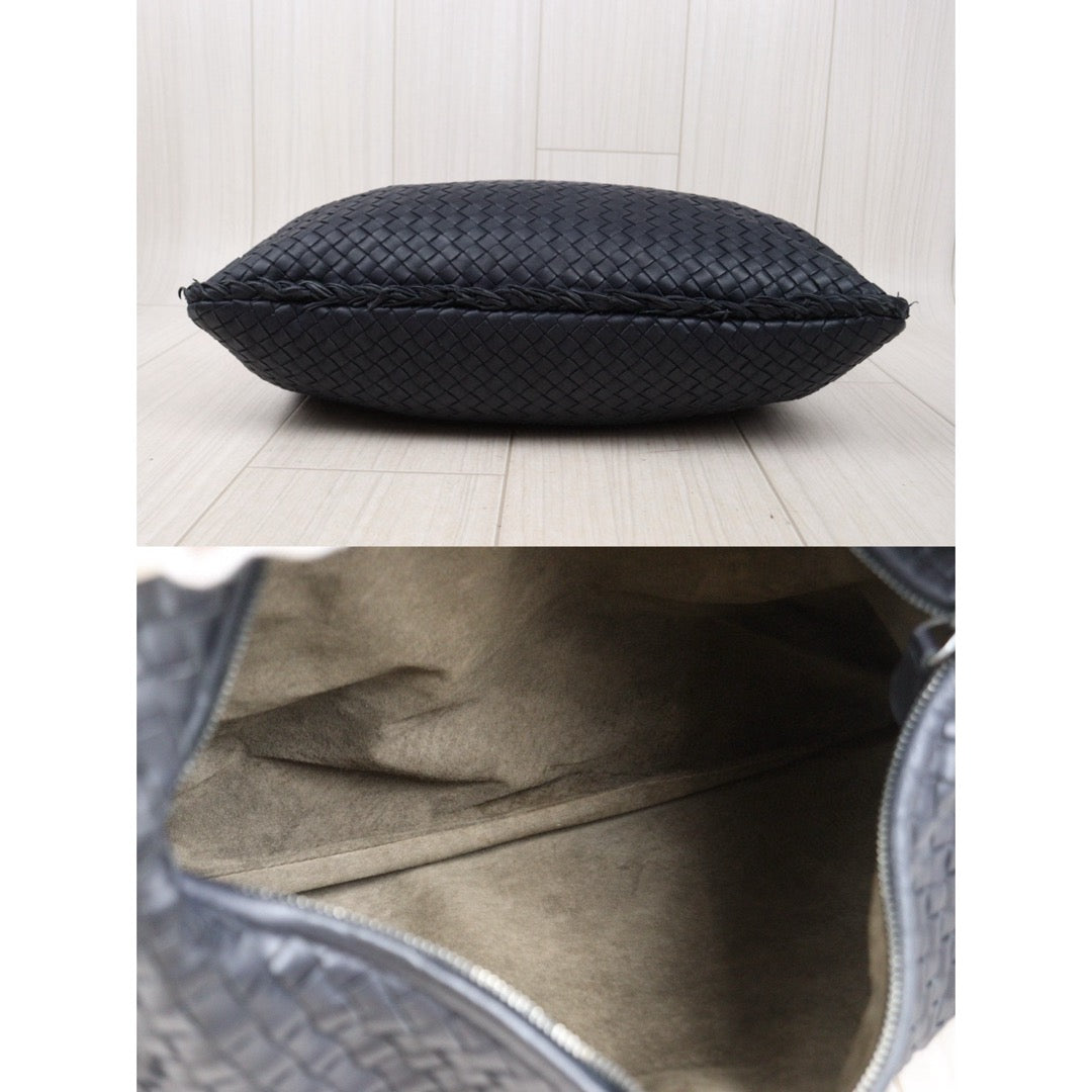 Very Good ( Rank A)｜ Bottega Veneta Lamb Skin Braid Shoulder Bag Blue｜S25033002