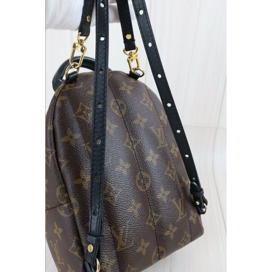 Include Entrupy Certificate of Authenticity｜Very Good ( Rank A)｜  Louis Vuitton Monogram Coated Canvas Mini Palm Springs Backpack ｜S26080601