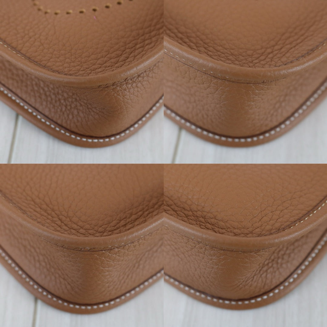 Excellent（Rank SA）｜ HERMES TC Leather  Evelyn 16 Shoulder Bag Golden Brown K Stamp Made In 2025 Year ｜S26030602