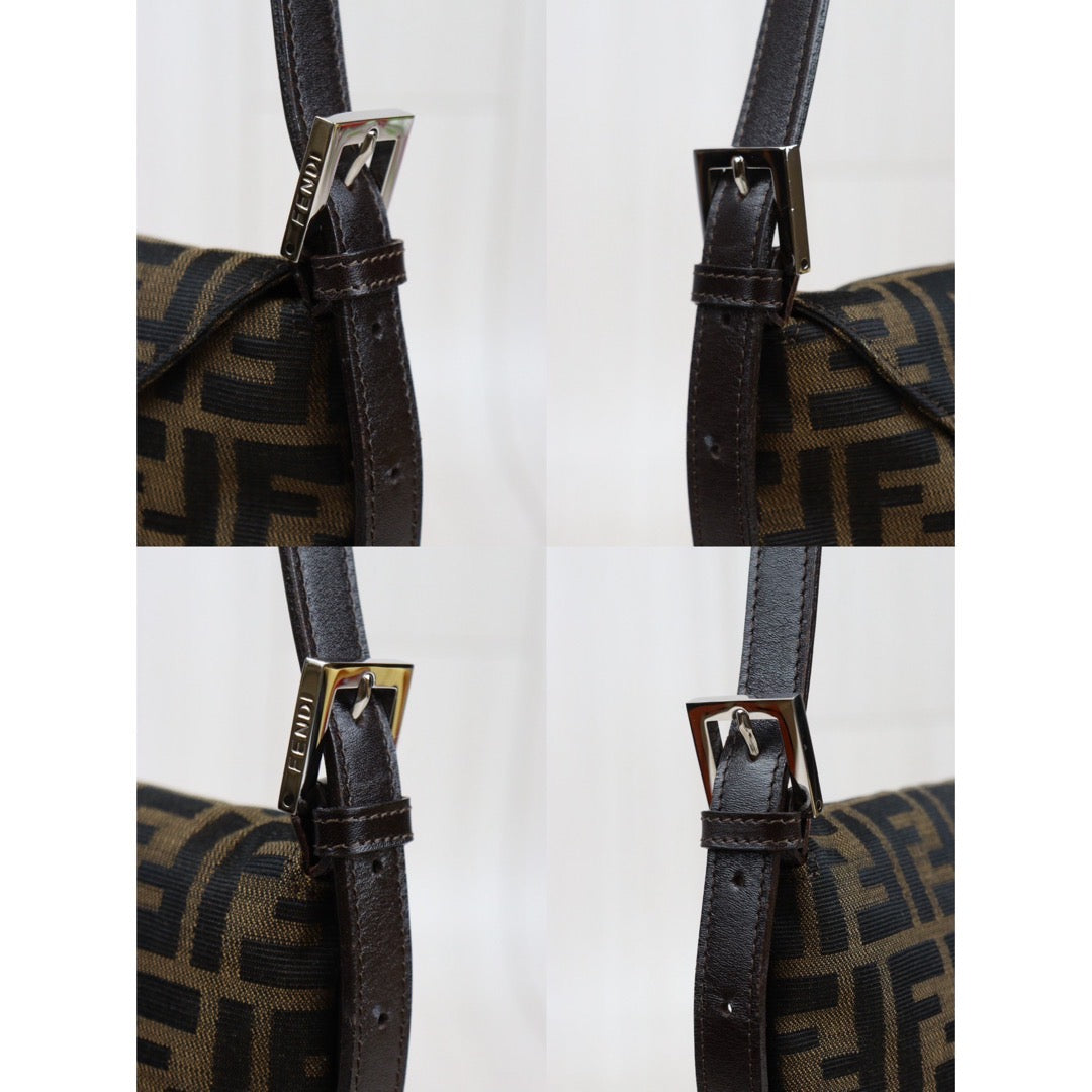 Rank A｜ FENDI Zucca Mamma Shoulder Bag ｜Q24030505