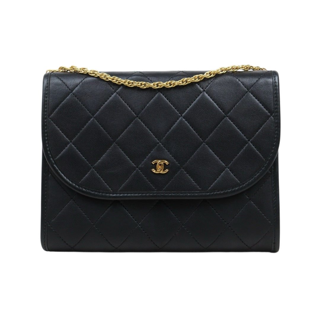 Very Good ( Rank A)｜ CHANEL Mini Coco Mark  Lambskin Matrasse Chain Shoulder Bag ｜25082903
