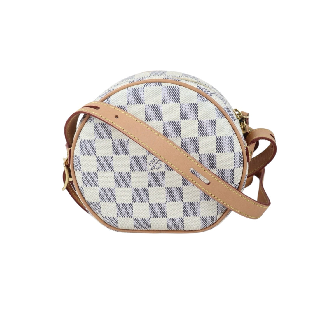 Include Entrupy Certificate of Authenticity｜Very Good ( Rank A)｜  Louis Vuitton Azul Boit Chapeau Supr PM Shoulder Bag｜X26051717