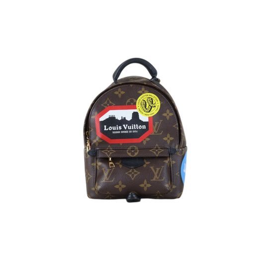 Include Entrupy Certificate of Authenticity｜Good ( Rank AB)｜  Louis Vuitton Monogram Canvas Badge Mini Palm Springs Backpack｜S26090713