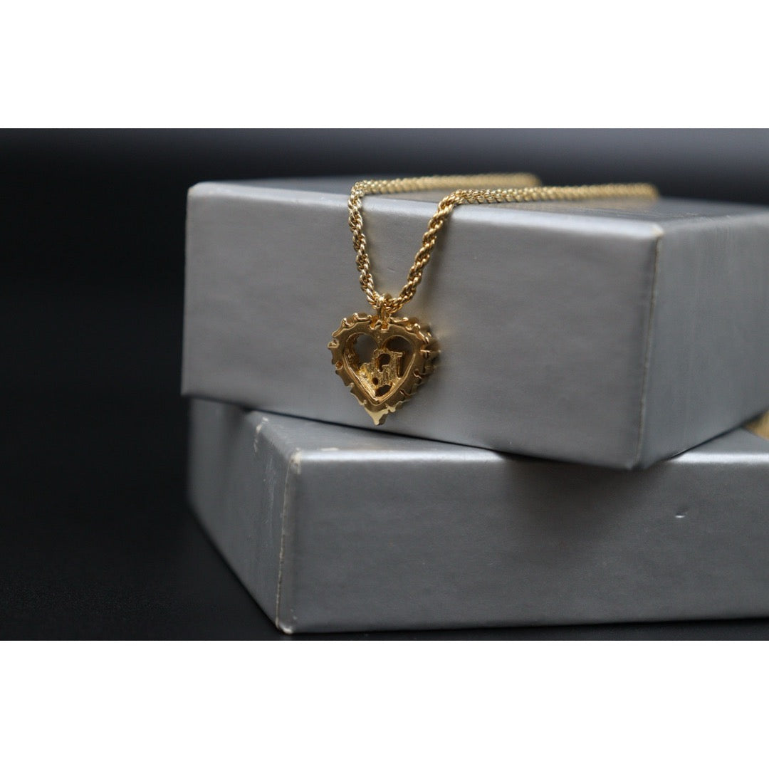 Very Good ( Rank A) ｜ Dior Heart Rhinestone Necklace ｜V25061906