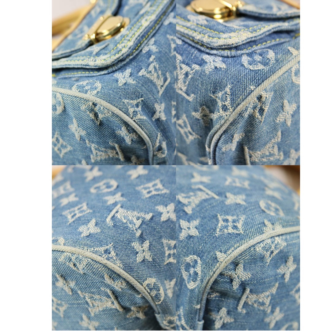 Rank AB ｜  LV Monogram Denim  Handbag   ｜S24040102