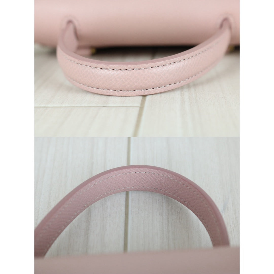 Very Good ( Rank A)｜CELINE Calf Leather Belt Pico Handbag Shoulder Bag Misty Rose｜S25112910