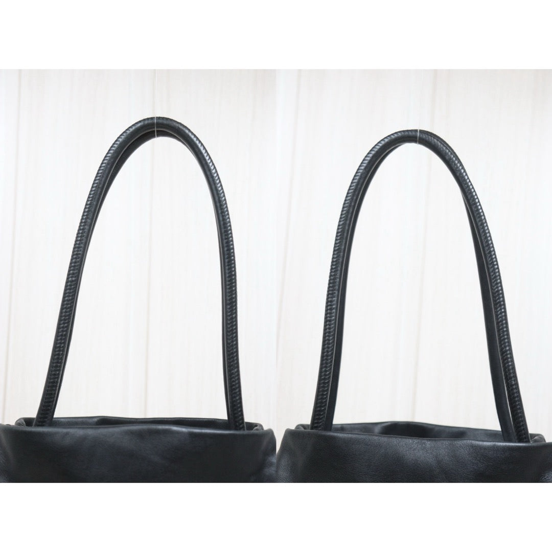 Include Entrupy Certificate of Authenticity｜Good ( Rank AB)｜ CHANEL Lambskin Camellia Tote Bag Black Made In 2003-2004Year｜26062906