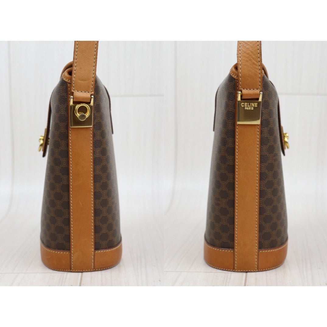 Rank AB｜ CELINE Macadam Shoulder Bag ｜V24031419