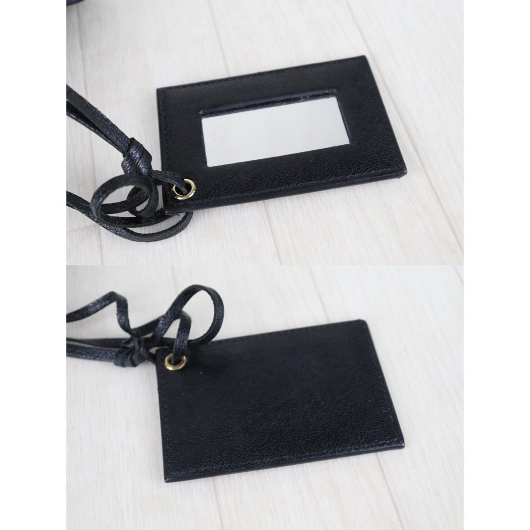 Include Entrupy Certificate of Authenticity｜Very Good ( Rank A)｜Balenciaga Chevre Leather Gaint Classic Metallic Edge City Mini Black HandBag Shoulder Bag ｜Z26091514