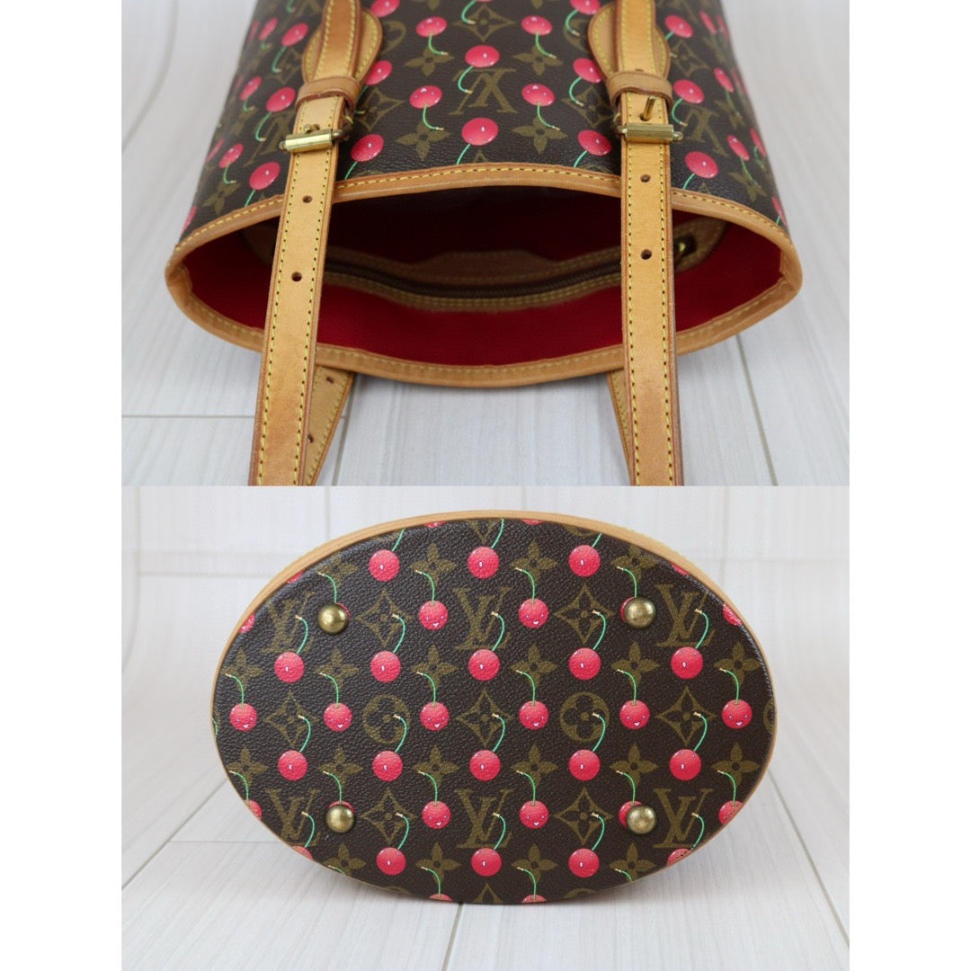 Good ( Rank AB)｜ LV Takashi Murakam Cherry Monogram Petit Bucket PM Tote Bag｜J25010901