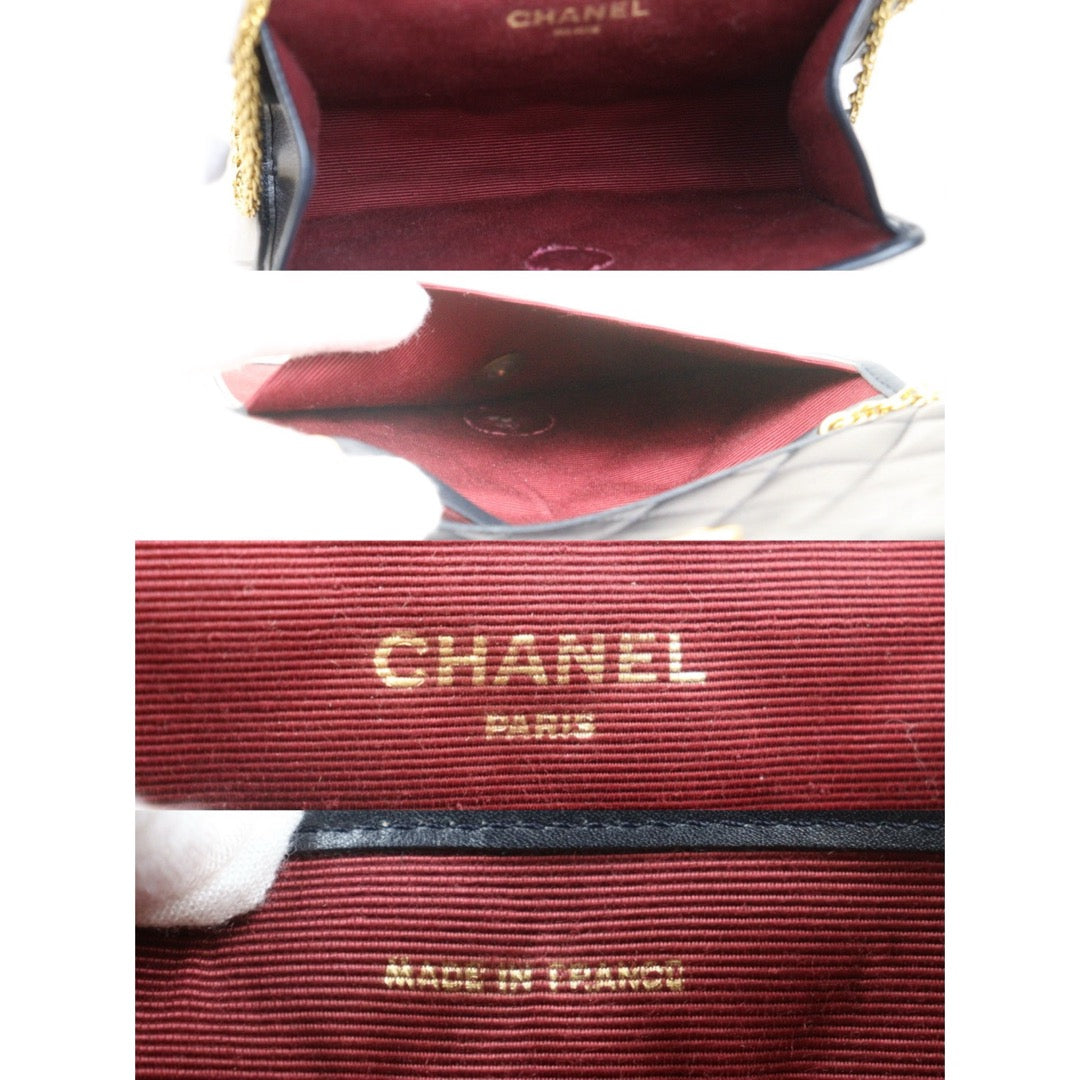 Very Good ( Rank A)｜ CHANEL Mini Coco Mark Matrasse Lambskin Chain Shoulder Bag ｜25062305