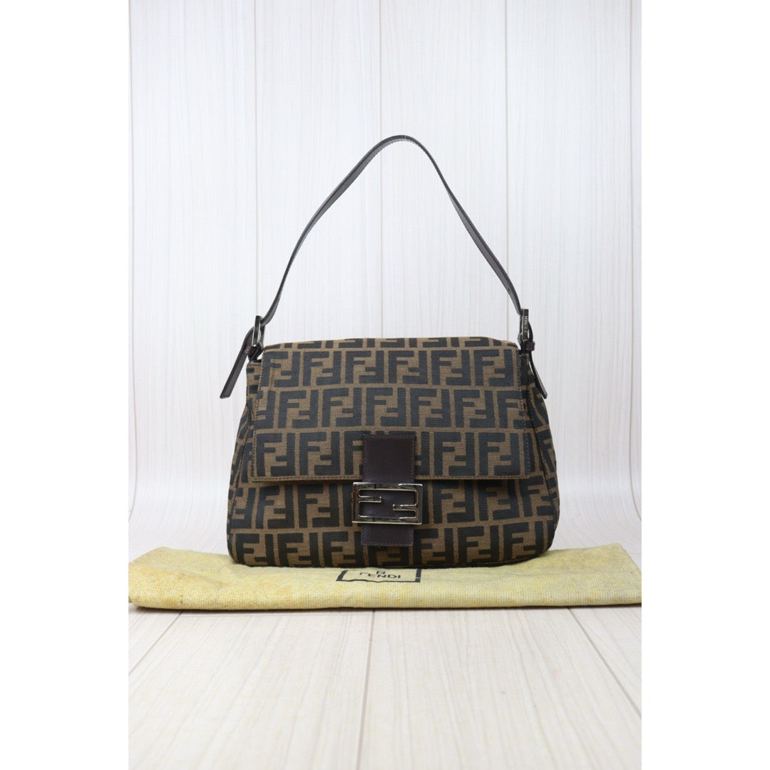 Very Good ( Rank A) ｜ FENDI Zucca Mamma Baguette Shoulder Bag ｜Q24090522