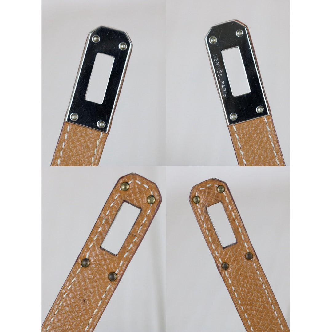 Very Good ( Rank A)｜Full Set HERMES Epsom Kelly Long Wallet Golden Brown □T Stamp Made In 2015Year｜X26011110