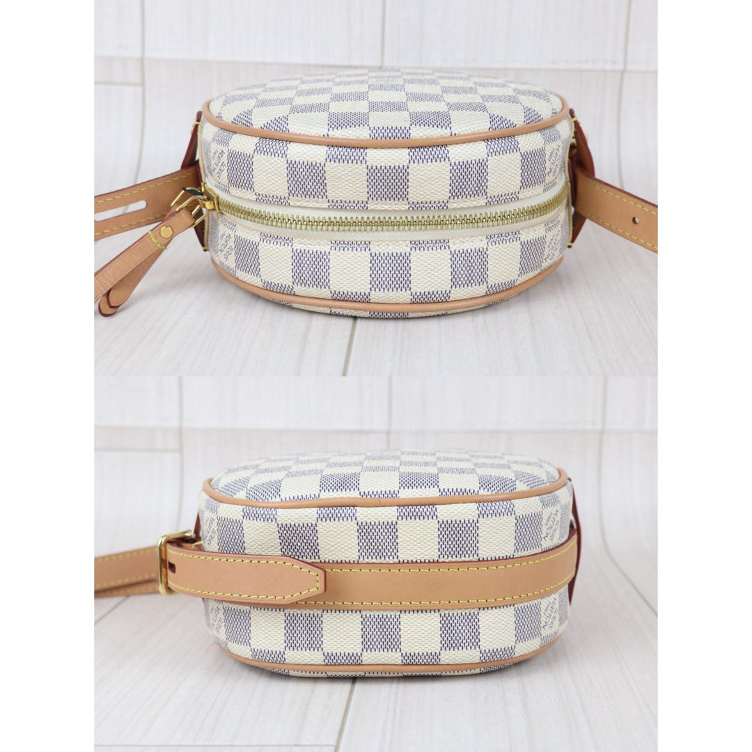 Include Entrupy Certificate of Authenticity｜Very Good ( Rank A)｜  Louis Vuitton Azul Boit Chapeau Supr PM Shoulder Bag｜X26051717