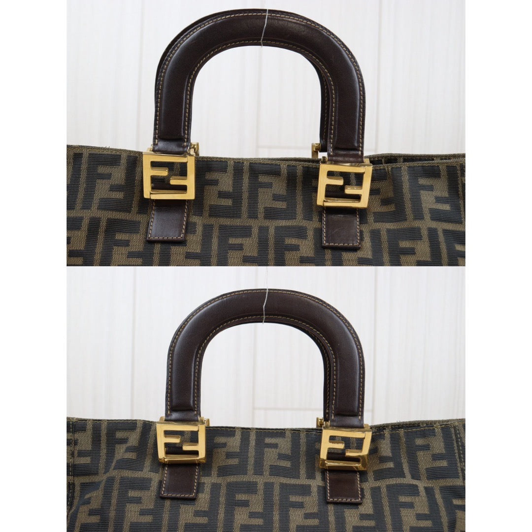 Very Good ( Rank A) ｜ FENDI Zucca Mamma HandBag ｜24022803